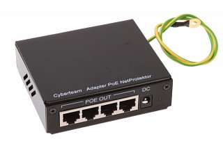 Adapter PoE 4-portowy z Netprotectorem (w obudowie)