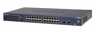 Switch Netgear GS724T-400EUS (GS724T v4) - 24 porty Gigabit + 2 gniazda SFP, rack 19", zarządzalny