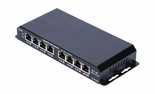 Switch PoE Extralink Gigabit - 8 portowy (7 portów PoE), zasilacz 60W