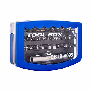 Zestaw bitów 6,3mm TOOL.BOX DBTB-6099 (30 elementów, adapter)