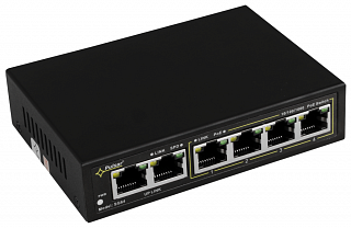 Switch PoE Pulsar SG64 - 6 portowy, 4 porty PoE 802.3af Gigabit, 2 porty Uplink Gigabit