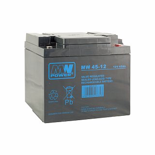 Akumulator bezobsługowy MeanWell MW 45-12 (12V 45Ah)