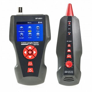 Tester okablowania RJ45 UTP/FTP, RJ11, BNC z szukaczem par, test ping, LCD Noyafa NF-8601W - 8 terminatorów