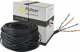 Kabel UTP Pulsar PU-NC301 kat. 5e 305m (24AWG, zewnętrzny)